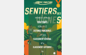 Belle participation d'Ambroise au Sentiers des Vignes à Saint Julien de Concelles