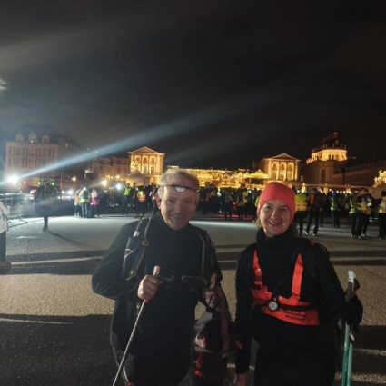 Bruno Piquet et Nathalie Carias au départ (Le Château)